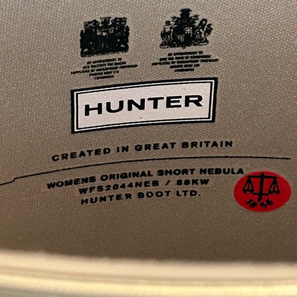Hunter Original Nebula Wellingtons Pale Gold Rain Boot Snow- Size 11 - Picture 10 of 11